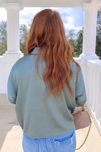 Load image into Gallery viewer, Anders Satin Cropped Button Down Top- Jade
