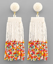 Load image into Gallery viewer, Beaded Tassel Fringe Earrings
