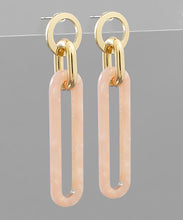 Load image into Gallery viewer, Acrylic Long Oval Dangle Earrings
