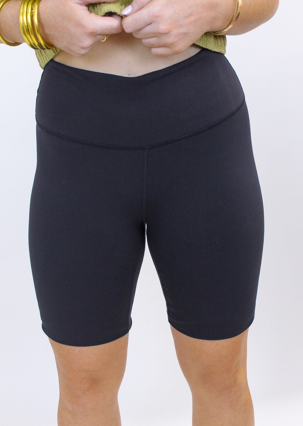 Yoga Biker Shorts- Black