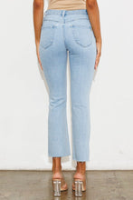 Load image into Gallery viewer, Mid Rise Straight Leg Jeans- Light Wash
