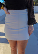 Load image into Gallery viewer, Madi Leather Skirt-White
