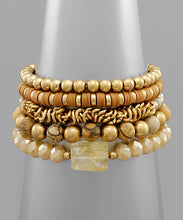 Load image into Gallery viewer, 5 Row Mixed Beads Bracelet
