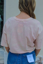 Load image into Gallery viewer, Saylor Casual Crew Neck Crop Tee- Peach
