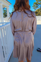 Load image into Gallery viewer, Alissa Satin Dress- Champagne
