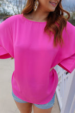 Load image into Gallery viewer, Wells Dolman Sleeve Top- Pink
