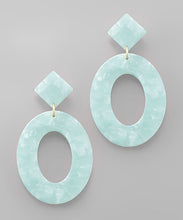Load image into Gallery viewer, Rhombus Oval Earrings
