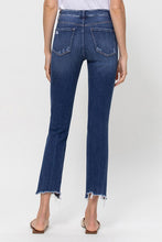 Load image into Gallery viewer, Mid Rise Crop Slim Straight Denim- Dark
