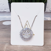 Load image into Gallery viewer, Initial Circle Necklace- Gold, Silver, Rose Gold
