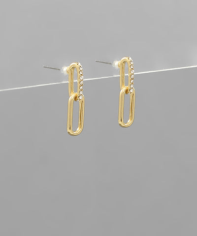 Linked Oval Earrings