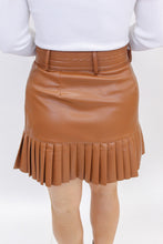 Load image into Gallery viewer, Becoming Bold Pleated Leather Skirt
