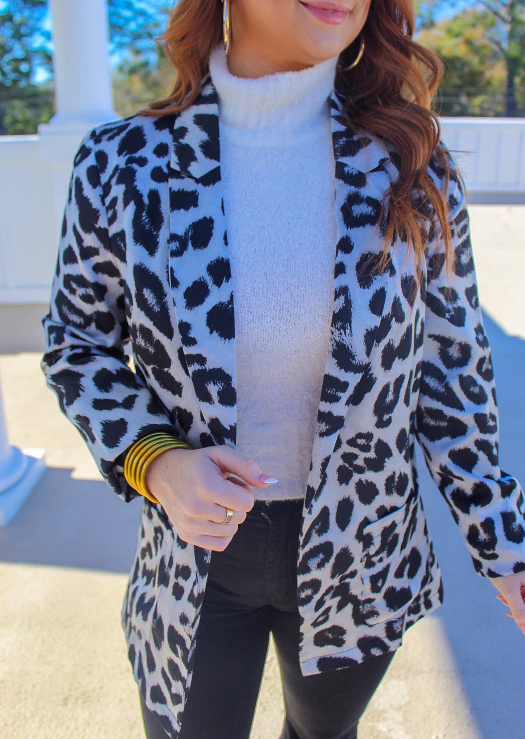 Cheetah Girl Blazer- Grey