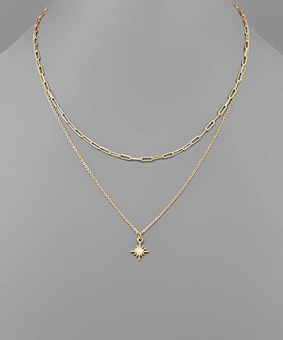 Opal Sunburst Necklace