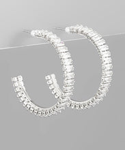 Load image into Gallery viewer, 35mm CZ Hoops
