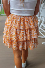 Load image into Gallery viewer, Sweet Memories Ruffle Mini Skirt- Orange
