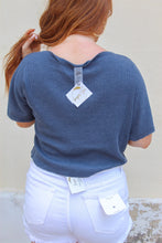 Load image into Gallery viewer, Waffle Knit Crop Tee
