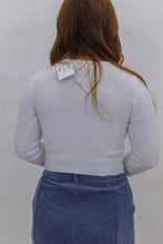 Load image into Gallery viewer, Be My Comfort Ribbed Crop Top- Off White
