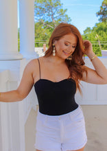 Load image into Gallery viewer, Serenity Padded Bodysuit- Black
