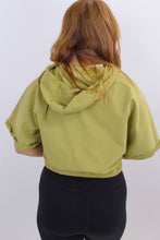 Load image into Gallery viewer, Relaxed Short Sleeve Hoodie- Olive
