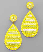Load image into Gallery viewer, Beaded Teardrop Earrings
