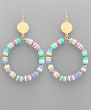 Load image into Gallery viewer, Circle Rubber &amp; Metal Earrings
