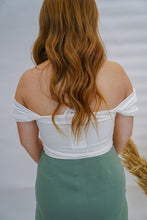 Load image into Gallery viewer, Take Me Home Square Neck Bodysuit- Off White
