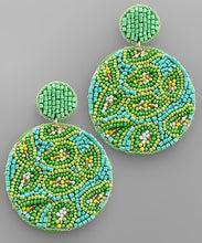 Load image into Gallery viewer, Seed Beads Disk Earrings
