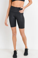 Load image into Gallery viewer, Foil Highwaist Biker Shorts

