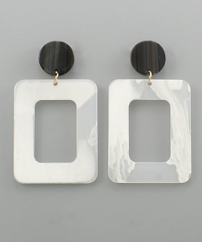 Rectangle Arcylic Earrings
