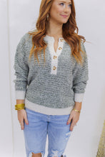 Load image into Gallery viewer, Fern Marbled Knit Pullover- Olive
