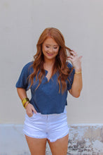 Load image into Gallery viewer, Waffle Knit Crop Tee
