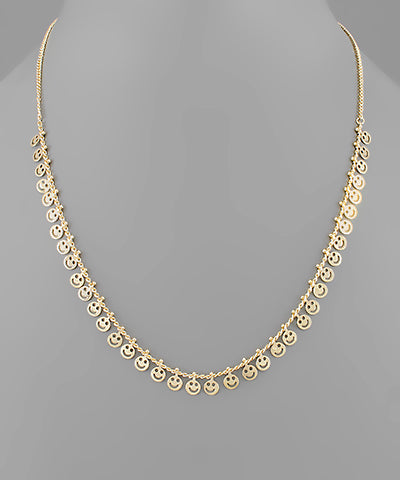 Happy Face Charm Necklace