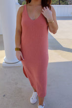 Load image into Gallery viewer, Fall For Me Sweater Mini Dress- Rose
