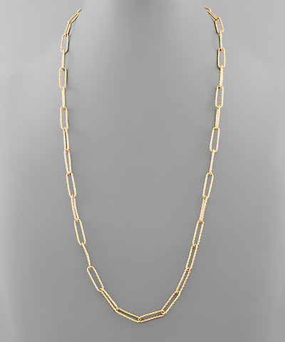 Textured Chain Necklace