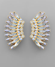 Load image into Gallery viewer, 2 Layer Crystal Wing Earrings

