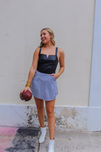 Load image into Gallery viewer, Afternoon Sun Gingham Skort- Black
