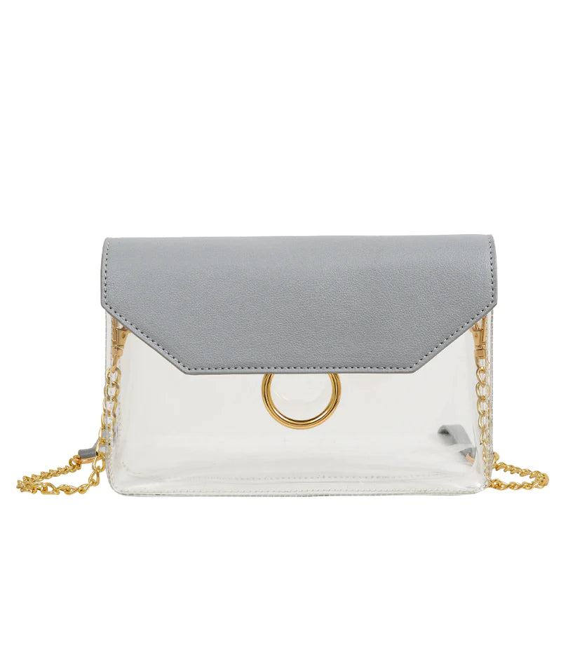 Grey/Clear Stadium Crossbody