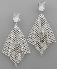 Load image into Gallery viewer, Metal Mesh Dangle Earrings
