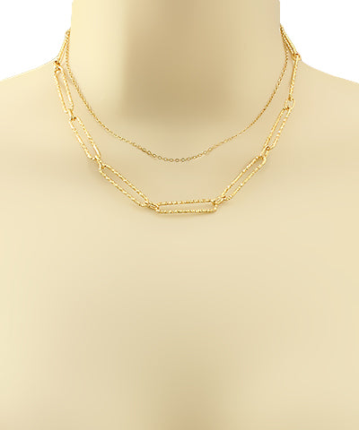 2 Layer Linked Chain Choker