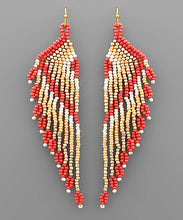 Load image into Gallery viewer, Various Length Bead Tassel Earrings
