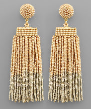 Load image into Gallery viewer, Beaded Tassel Fringe Earrings
