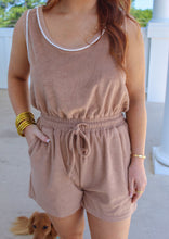 Load image into Gallery viewer, Endless Days Terrycloth Romper- Taupe
