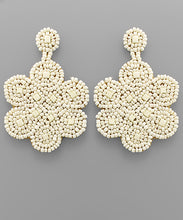 Load image into Gallery viewer, Beaded Flower Earrings
