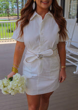 Load image into Gallery viewer, Forever Timeless Utility Dress- White
