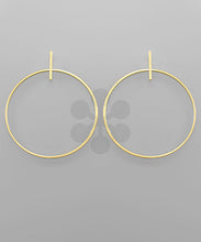 Load image into Gallery viewer, Bar &amp; Circle Earrings
