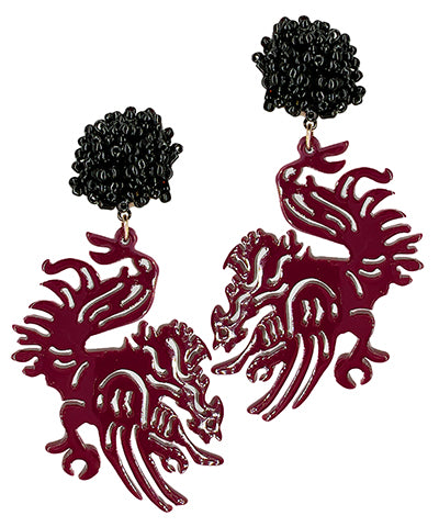 Gamecock Earrings