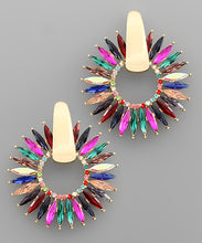 Load image into Gallery viewer, Stone Flower Earrings
