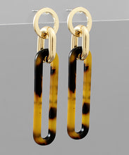 Load image into Gallery viewer, Acrylic Long Oval Dangle Earrings
