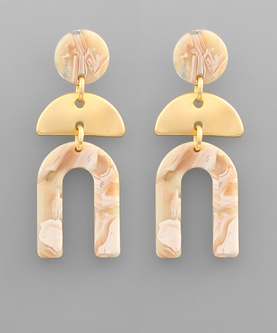 Acetate Arch Earrings