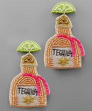 Load image into Gallery viewer, Tequila Bottle &amp; Lime Earrings
